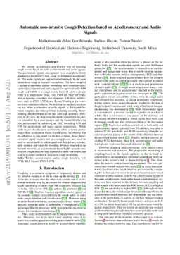 Automatic non-invasive Cough Detection based on Accelerometer and Audio
  Signals