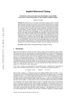 Implicit Behavioral Cloning