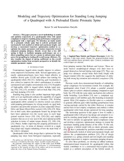 Modeling and Trajectory Optimization for Standing Long Jumping of a
  Quadruped with A Preloaded Elastic Prismatic Spine