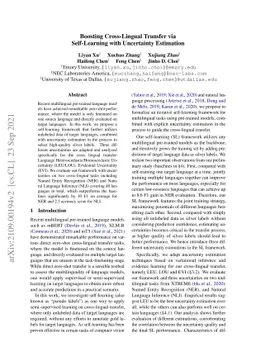 Boosting Cross-Lingual Transfer via Self-Learning with Uncertainty
  Estimation