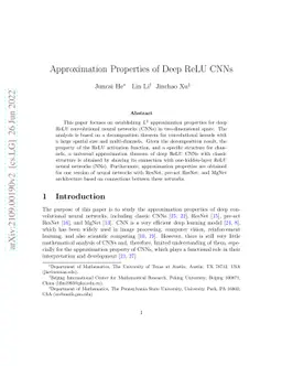 Approximation Properties of Deep ReLU CNNs