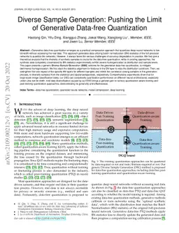 Diverse Sample Generation: Pushing the Limit of Generative Data-free
  Quantization