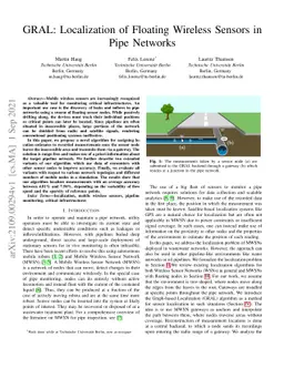 GRAL: Localization of Floating Wireless Sensors in Pipe Networks