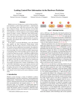 Leaking Control Flow Information via the Hardware Prefetcher