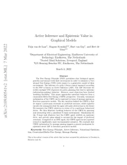 Active Inference and Epistemic Value in Graphical Models