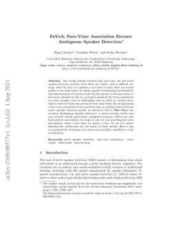 FaVoA: Face-Voice Association Favours Ambiguous Speaker Detection