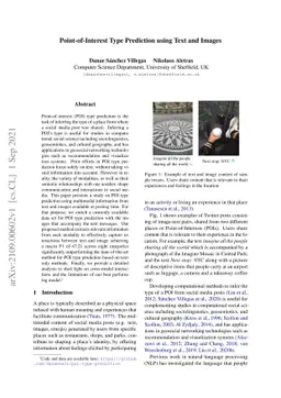 Point-of-Interest Type Prediction using Text and Images