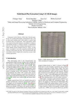 Field-Based Plot Extraction Using UAV RGB Images