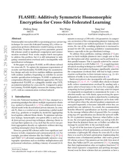 FLASHE: Additively Symmetric Homomorphic Encryption for Cross-Silo
  Federated Learning