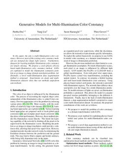 Generative Models for Multi-Illumination Color Constancy