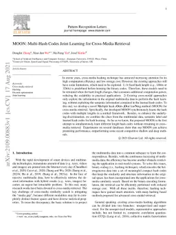 MOON: Multi-Hash Codes Joint Learning for Cross-Media Retrieval