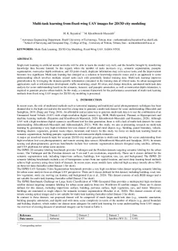 Multi-task learning from fixed-wing UAV images for 2D/3D city modeling