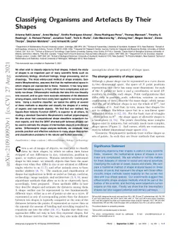 Classifying Organisms and Artefacts By Their Shapes
