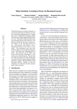 Skim-Attention: Learning to Focus via Document Layout