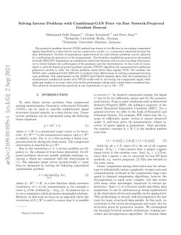 Solving Inverse Problems with Conditional-GAN Prior via Fast
  Network-Projected Gradient Descent