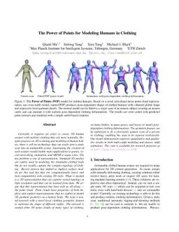 The Power of Points for Modeling Humans in Clothing