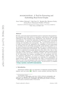 roadscene2vec: A Tool for Extracting and Embedding Road Scene-Graphs