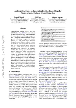 An Empirical Study on Leveraging Position Embeddings for Target-oriented
  Opinion Words Extraction