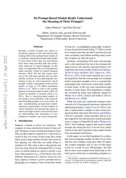 Do Prompt-Based Models Really Understand the Meaning of their Prompts?