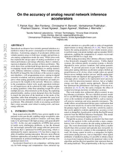 On the Accuracy of Analog Neural Network Inference Accelerators