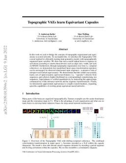 Topographic VAEs learn Equivariant Capsules