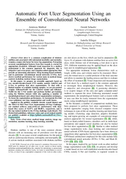 Automatic Foot Ulcer Segmentation Using an Ensemble of Convolutional
  Neural Networks
