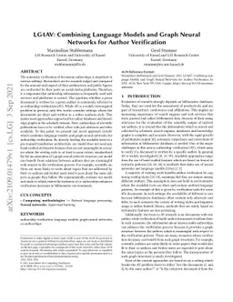 LG4AV: Combining Language Models and Graph Neural Networks for Author
  Verification