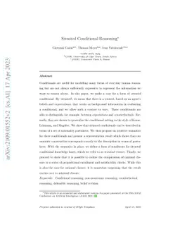 Situated Conditional Reasoning