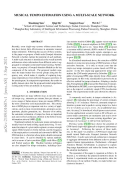 Musical Tempo Estimation Using a Multi-scale Network