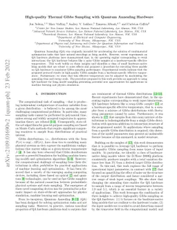 High-quality Thermal Gibbs Sampling with Quantum Annealing Hardware