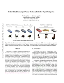 CodeNeRF: Disentangled Neural Radiance Fields for Object Categories