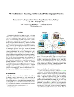 PR-Net: Preference Reasoning for Personalized Video Highlight Detection