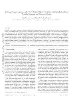 A Comprehensive Approach for UAV Small Object Detection with
  Simulation-based Transfer Learning and Adaptive Fusion