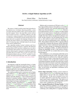 RAMA: A Rapid Multicut Algorithm on GPU