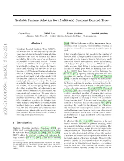 Scalable Feature Selection for (Multitask) Gradient Boosted Trees
