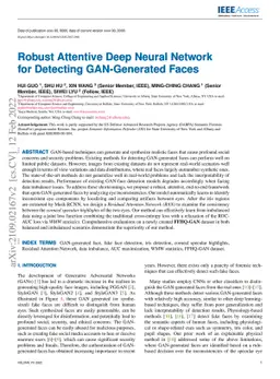 Robust Attentive Deep Neural Network for Exposing GAN-generated Faces