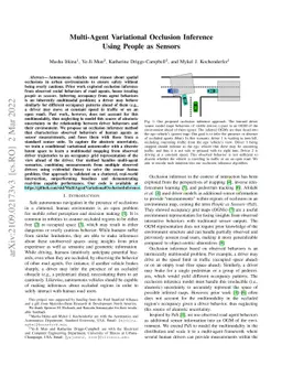 Multi-Agent Variational Occlusion Inference Using People as Sensors