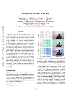 Parsing Table Structures in the Wild