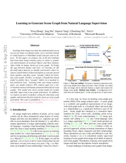 Learning to Generate Scene Graph from Natural Language Supervision