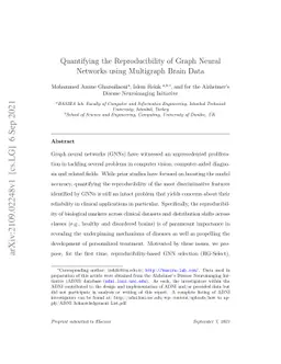 Quantifying the Reproducibility of Graph Neural Networks using
  Multigraph Brain Data