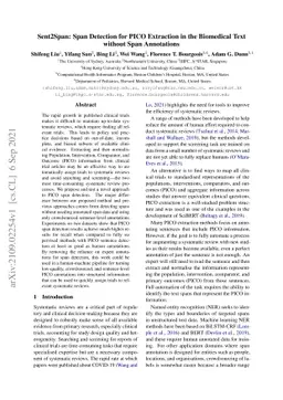 Sent2Span: Span Detection for PICO Extraction in the Biomedical Text
  without Span Annotations