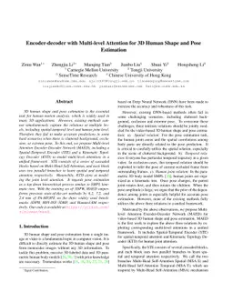 Encoder-decoder with Multi-level Attention for 3D Human Shape and Pose
  Estimation