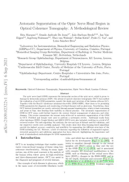 Automatic Segmentation of the Optic Nerve Head Region in Optical
  Coherence Tomography: A Methodological Review