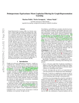 Pointspectrum: Equivariance Meets Laplacian Filtering for Graph
  Representation Learning