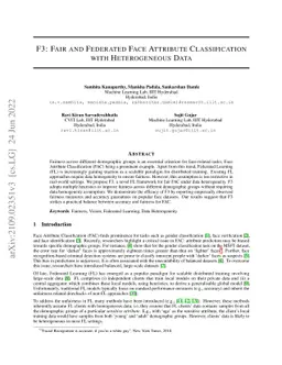 F3: Fair and Federated Face Attribute Classification with Heterogeneous
  Data