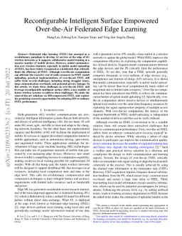 Reconfigurable Intelligent Surface Empowered Over-the-Air Federated Edge
  Learning