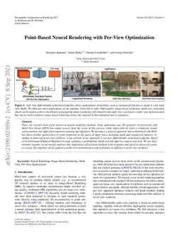 Point-Based Neural Rendering with Per-View Optimization
