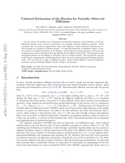 Unbiased Estimation of the Hessian for Partially Observed Diffusions