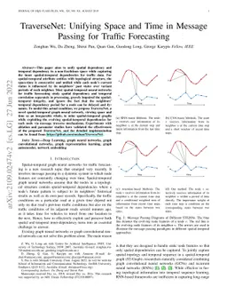 TraverseNet: Unifying Space and Time in Message Passing for Traffic
  Forecasting