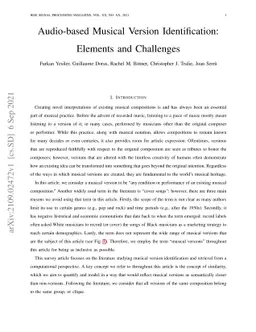 Audio-based Musical Version Identification: Elements and Challenges